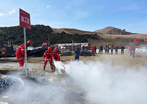 中國安能第二工程局四川涼山項(xiàng)目部開展防火、防汛、防地質(zhì)災(zāi)害綜合演練